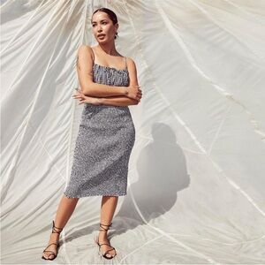 J.Crew smocked gingham dress